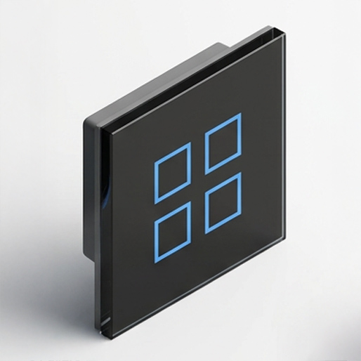 Glass switch · 4 zones