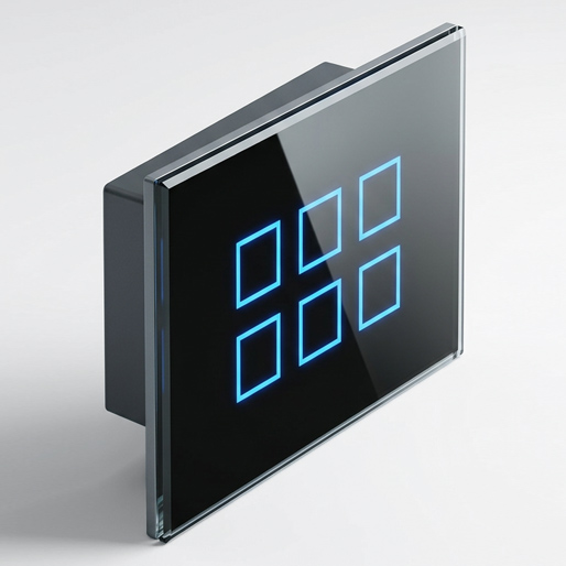 Glass switch · 6 zones